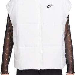 Nike Women Sportswear Classic Puffer Therma-FIT Loose Vest With Tag, Size S