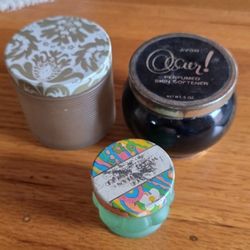 Avon glass Jars Vintage 