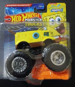2026 Hot Wheels Monster Truck - SPONGEBOB W/ Connect And Crash Car  - 1:64