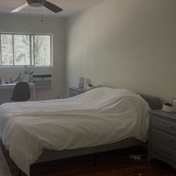 Grey Bed frame Queen Size