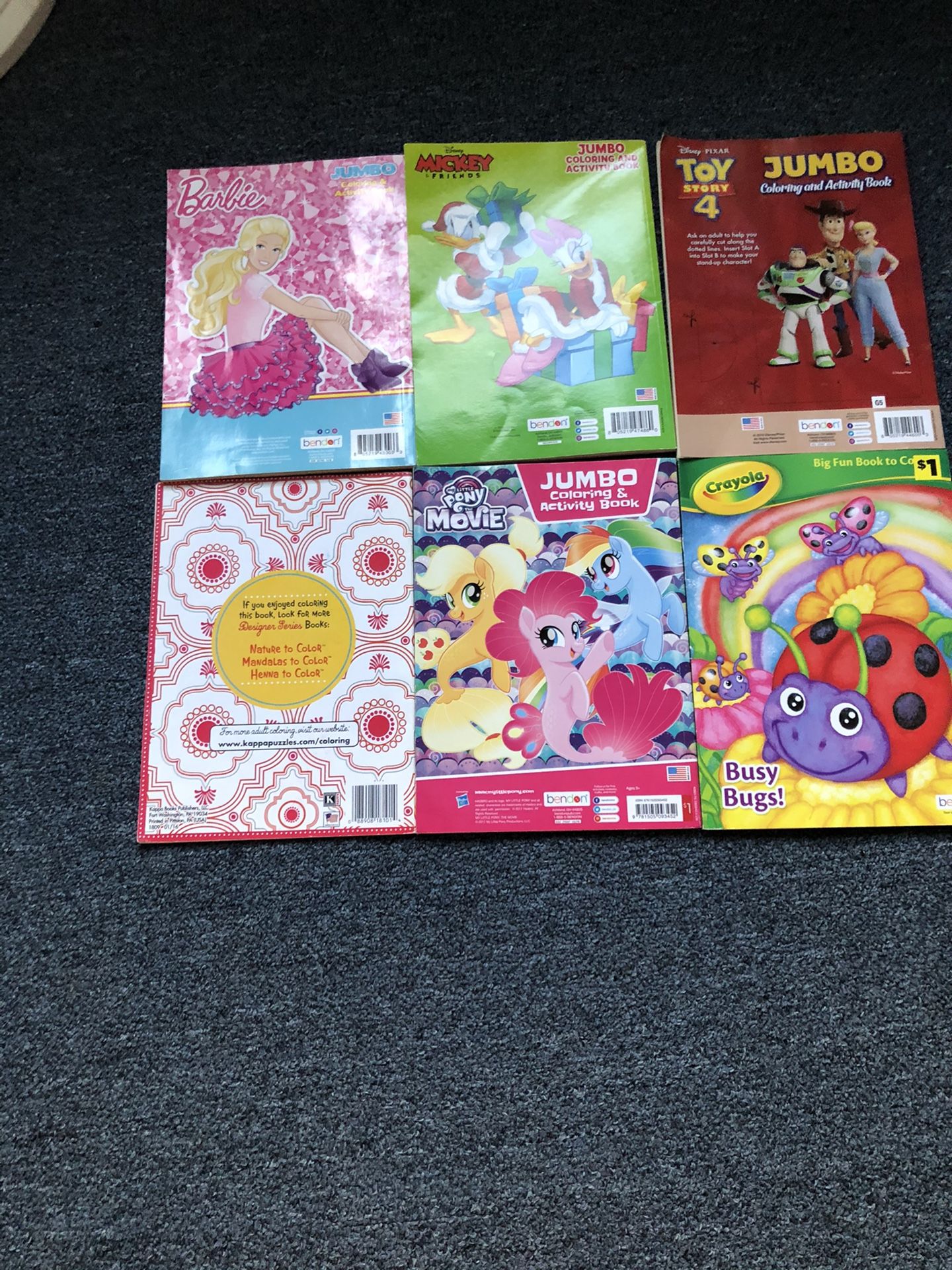 Coloring and activity books $1.00 each