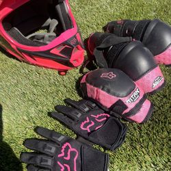 Girls Fox Riding Gear Helmet 