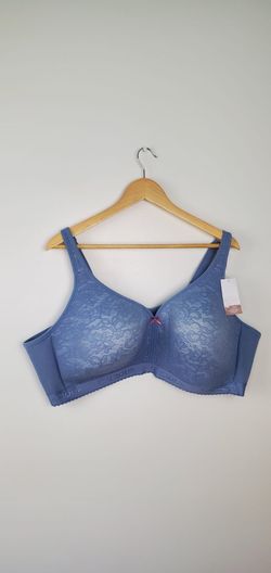 Cacique Lightly Lined No-wire Bra Size 52C Blue