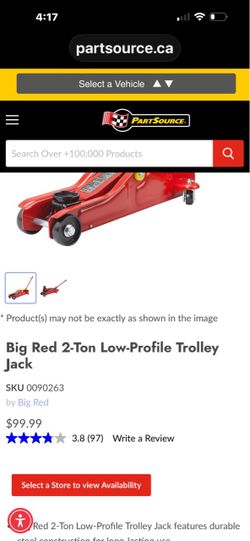 Big Red 2-Ton Low-Profile Trolley Jack