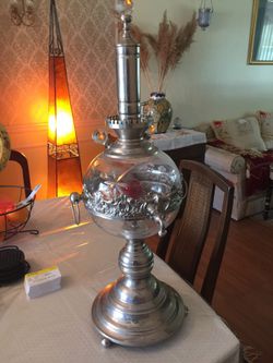 Moroccan glass lamp