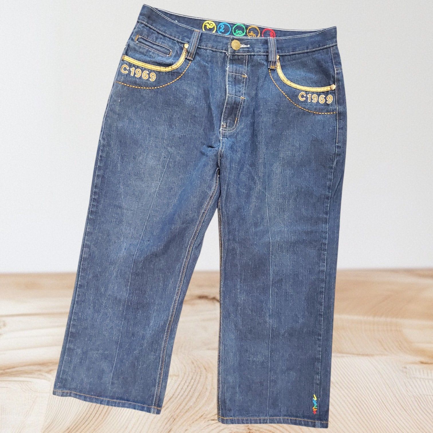 Vintage Coogi 90s Vintage Rare Y2K Skater Wide Leg Jeans 38x33 Embroidered