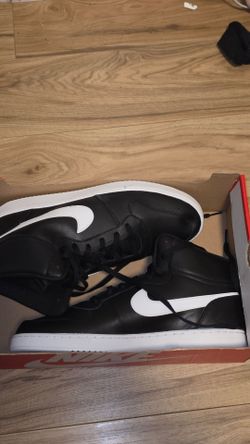 Nike Ebernon Mid Size 13 Black White Sneakers – New No Lid