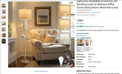 Dimmable Farmhouse Floor Lamp