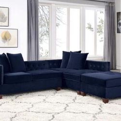 Sectional Sofa + Ottoman