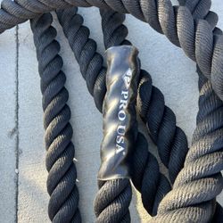 Battle Rope 1" Poly Dacron 50 ft Workout Strength Training Rope Undulation Rope CrossFit, gym, exercise, 