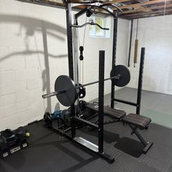 marcy full home gym (with floor mats, bench, dumbbells and more!