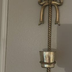 Bow Candle Holder Wall Decor