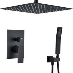 Matte Black Shower System - Ultimate Relaxation with Rainfall, Handheld - Tailored Comfort