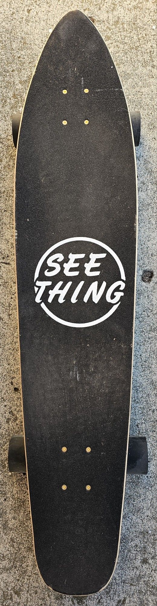 See Thing Longboard - 42" Skateboard with 70mm wheels