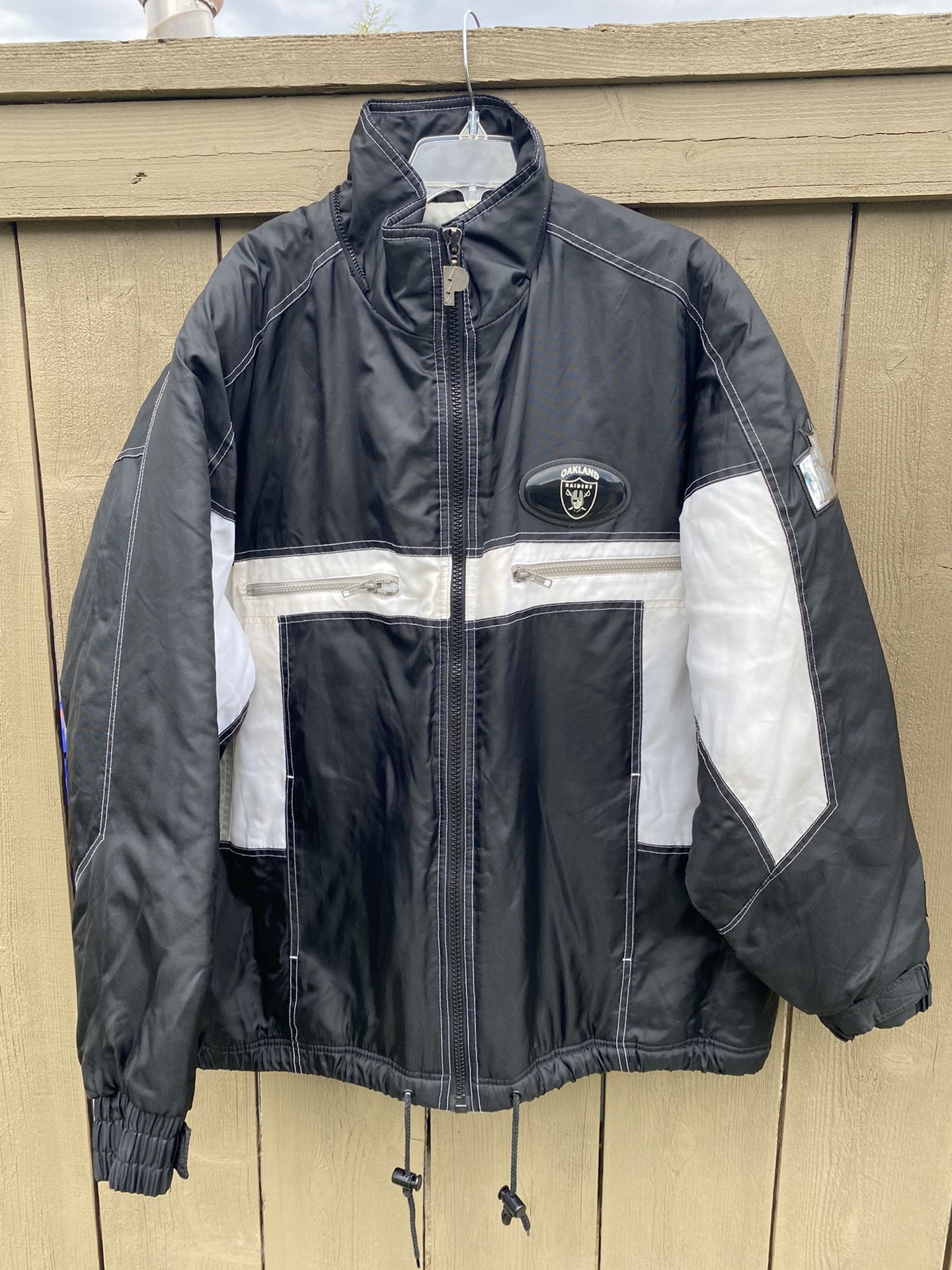 Rare Vintage 90s Pro Player Oakland Raiders Puffer Jacket Men's