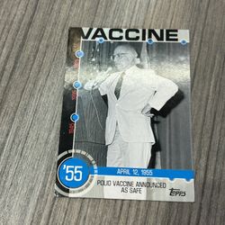 2015 Topps Series 1 Baseball History 2A Polio Vaccine Insert 1955