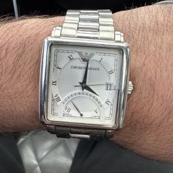 Emporio Armani Luxury Stainless Steel Men's Chronograph Watch 