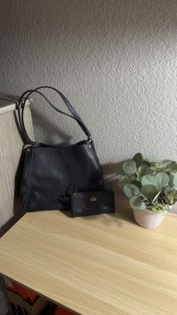 Kate Spade Leather Handbag & Matching Wallet