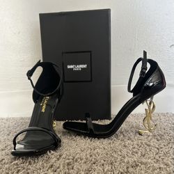 YSL Opyum Sandals In Patent Leather 