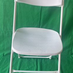 New 10 Adults White Plastic Folding Chairs In The Box $110 Each Box