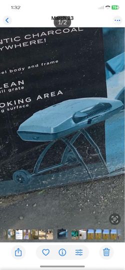 Portable Charcoal Grill with Wheels