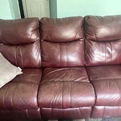3pieces Leather sofa 