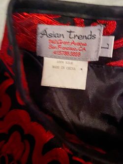 Asian Dress  100% Silk Top Size Large