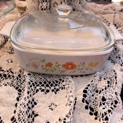 Vintage Corning Ware A-1-B 1 Liter with Lid. Casserole Dish
