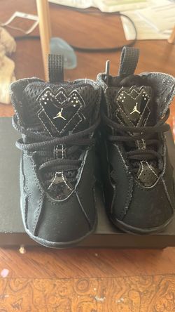 Air Jordan 7 Toddler Sneakers Black White