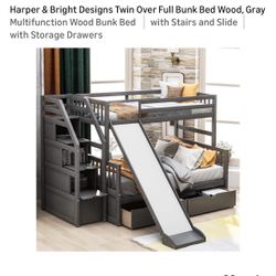 Bunk bed with slide 
