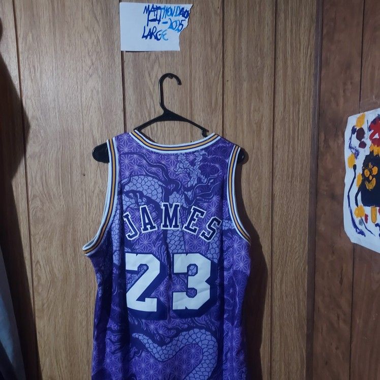Lebron James Los Angeles Lakers Mitchell & Ness Large Jersey