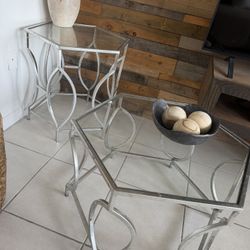 Coffee Table With Matching Side Table 