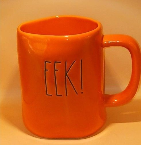Rae Dunn Halloween by Magenta EEK! Orange Mug no.287