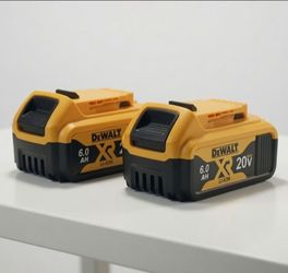 🔥(2 Packs) DEWALT DCB206 20V MAX XR 6Ah Lithium-Ion Battery – Genuine OEM Extended Runtime Power