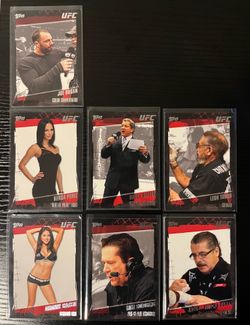 2010 Topps UFC Personalities Lot – Joe Rogan, Bruce Buffer + Numbered Stitch Duran /188