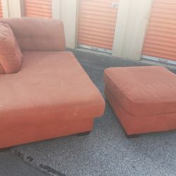 Large Chaise and Ottoman 