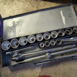 Giant Socket Set W Extensions  3/4-2 In 