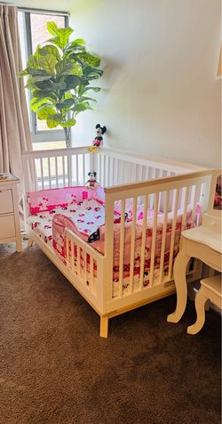 Babyletto Scoot 3-in-1 Convertible Crib with Toddler Bed Conversion Kit baby crib