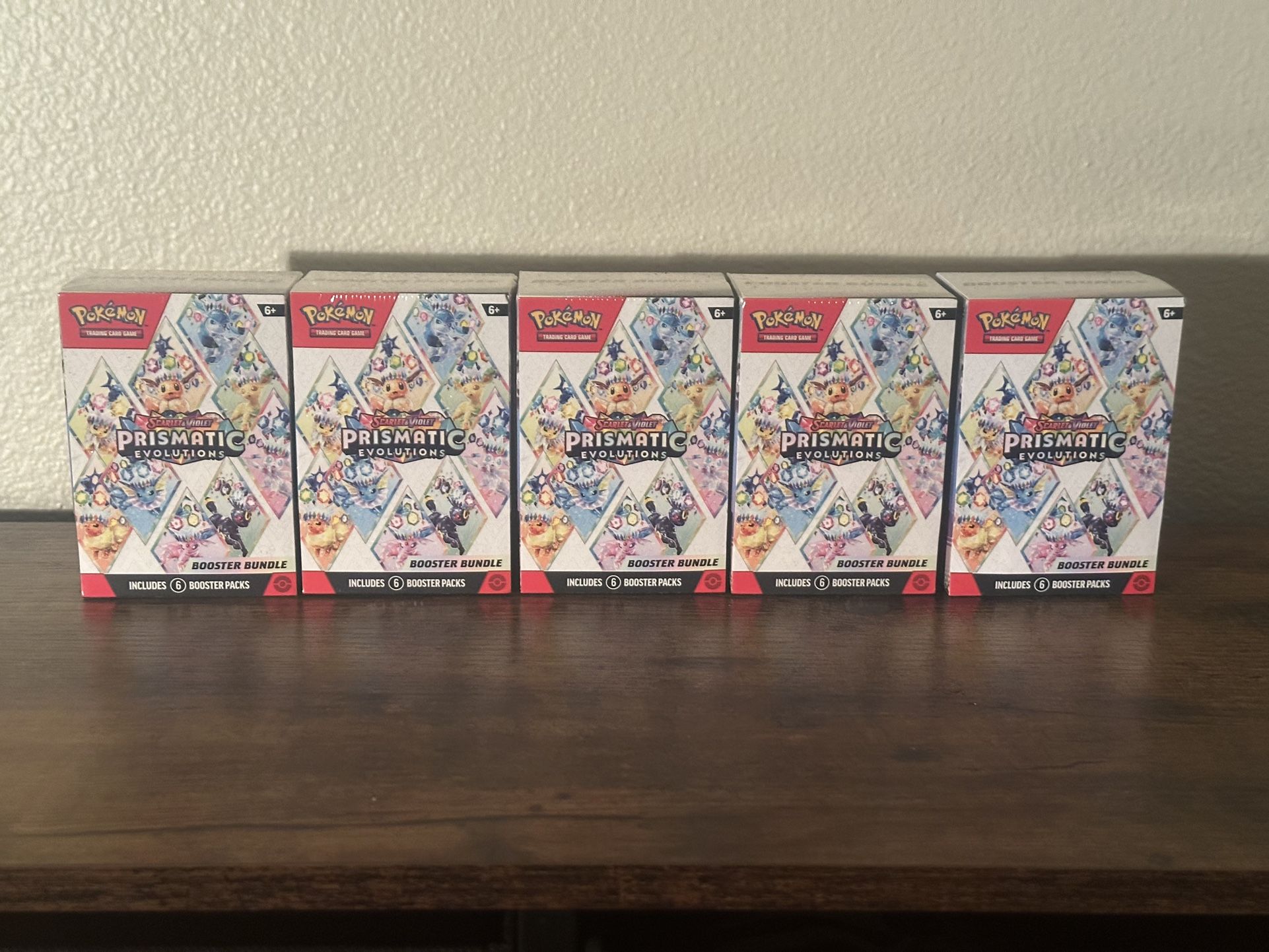 Pokemon Prismatic Evolutions Booster Bundle X5