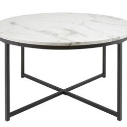Faux Marble Coffee Table 