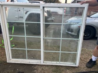 Window with white frame   47 1/2” by 60”