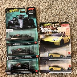 Hotwheels F1 Mercedes, Lambo
