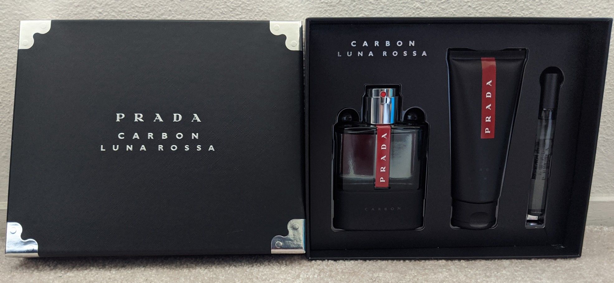 Prada Men's 3-Piece Luna Rossa Carbon Gift Set