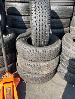 Set of four used tires Goodyear LT245/75R16 $400