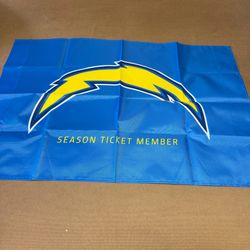 Los Angeles Chargers Team Flag NFL Football Season Ticket Member Blue Banner