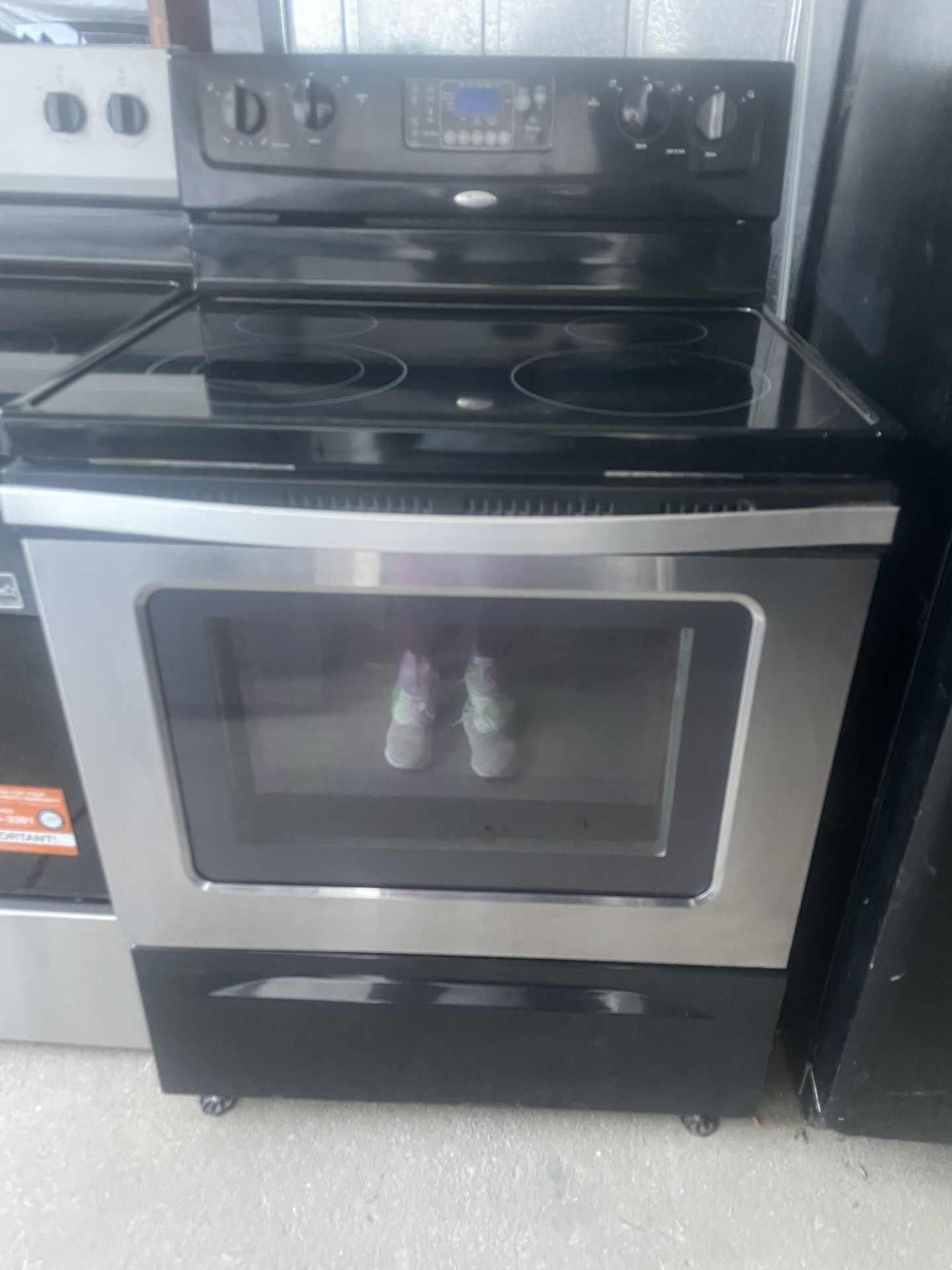 Whirlpool Glass Stove Stainless Steel