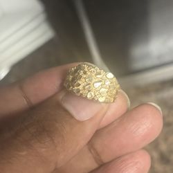 Gold Nugget Ring 