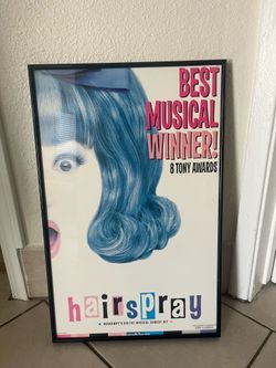 Framed Hairspray The Broadway Musical Poster - 8 Tony Awards Winner