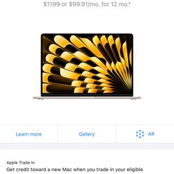 Mac Book Air 2024 15 Inch