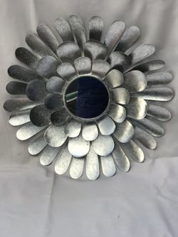 Flower design wall mirror $35